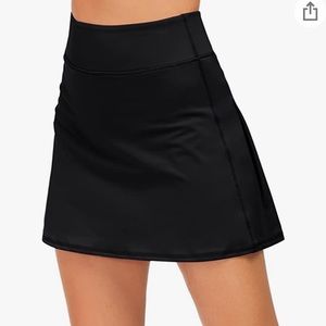 Black golf tennis skirt skort
